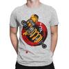 Vintage Ohlins Motorcycle 4 TShirt for Men Round Neck Cotton T Shirts  Short Sleeve Tees 4XL 5XL Tops