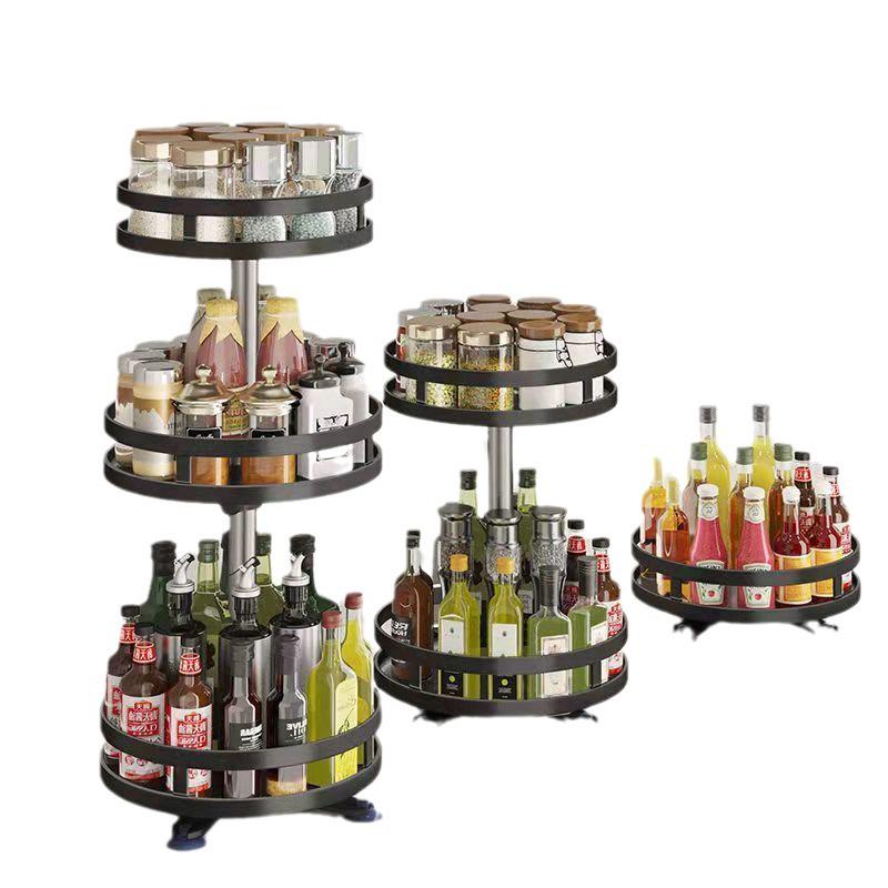 Miling 360-Degree Rotating Kitchen Storage Rack