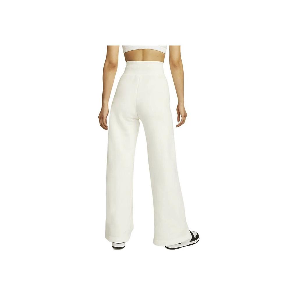 Nike Solid Color Logo Straight-Leg Casual Sport Pants Women Bottoms White DQ5616-133