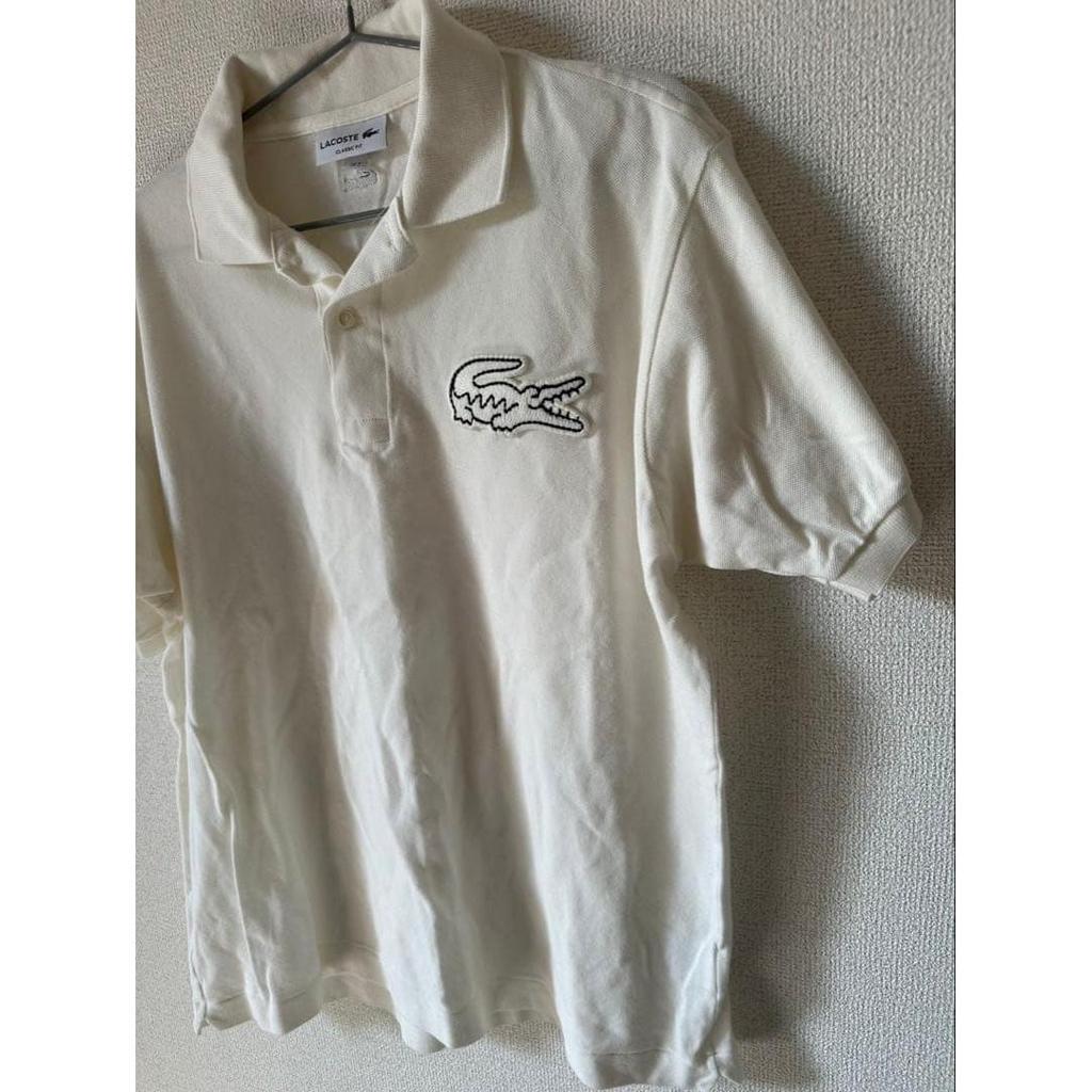 Used L Size LACOSTE Lacoste Polo Shirt Big Clock Vintage