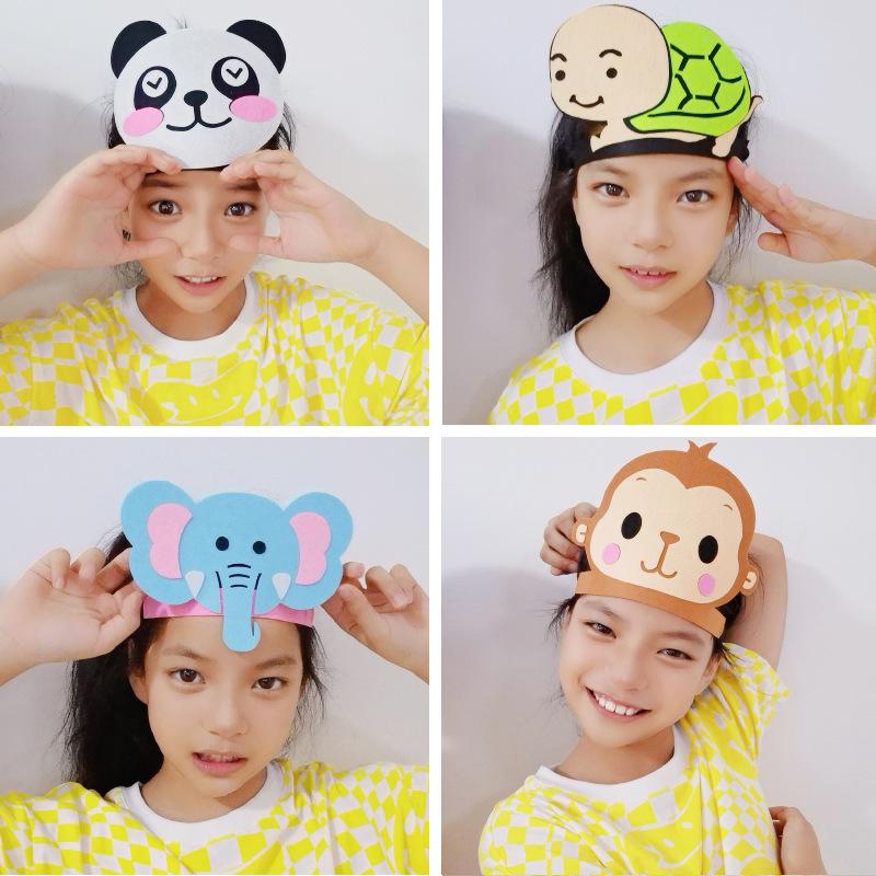 Flickering Halloween Cartoon Animal Hat for Kids & Adults - Perfect for Parent-Child Performances & Costumes