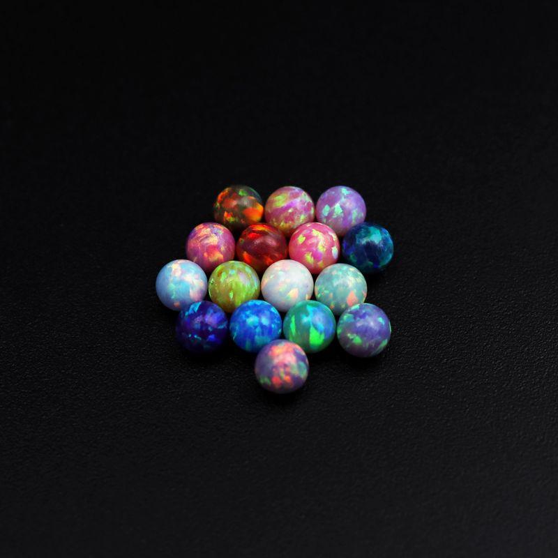 Shinma 4mm Male Thread Opal Opal Beads Replacement Beads Labret Eyebrow Ring Ear Studs Fashion Piercing Jewelry