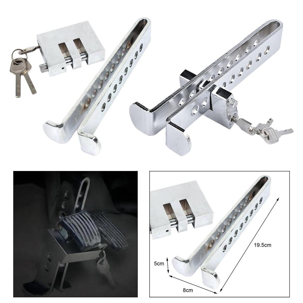 Generic Car Brake Pedal Lock Sturdy Professional Multifunctional with 3 Keys