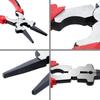Highly Durable 8-Inch Welding Pliers Multi-function Welding Pliers Flat Mouth Pincers with Insulated Handle for Wire Cutting