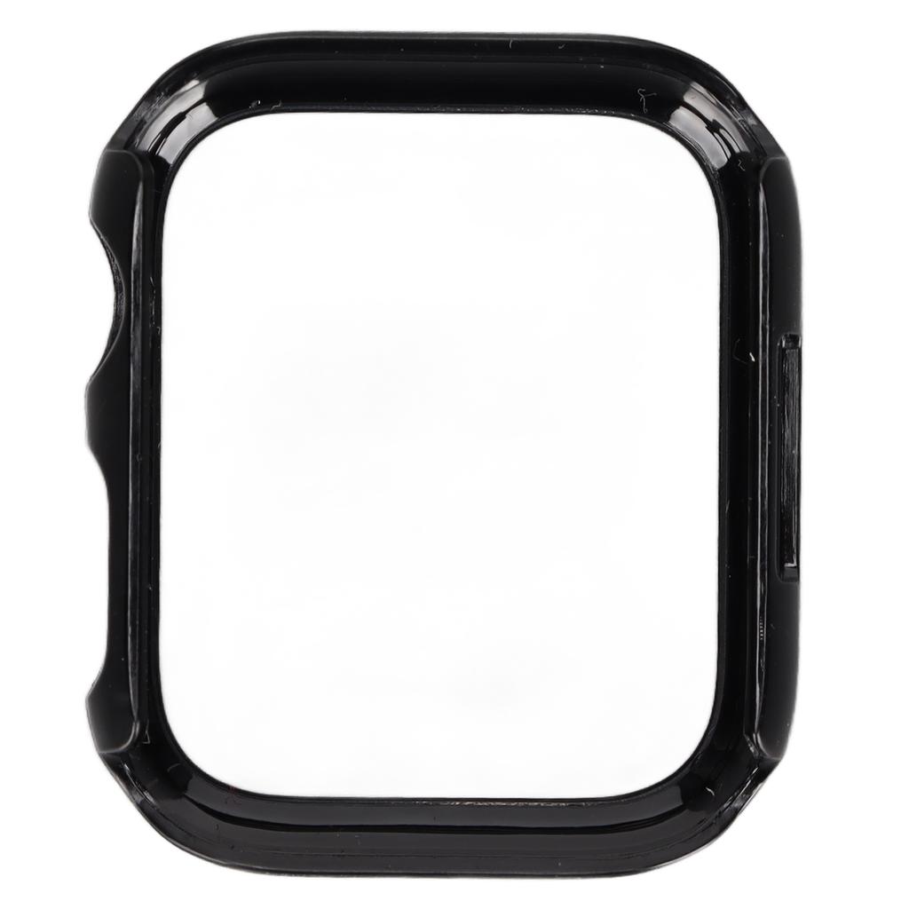 Protective Watch Shell Case with Tempered Glass Full Coverage HD Screen Protector for IWatch Series 7 2021