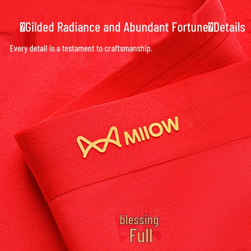 MIIOW 2025 Women's Lucky Red Antibacterial Modal Underwear & Socks Gift Box