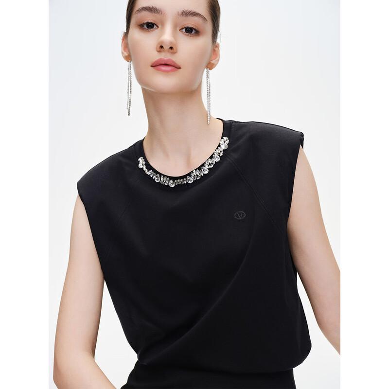 GIOVANNI VALENTINO Women s Elegant Sleeveless T-shirt L