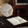 Luxury Ceramic Compartment Dinner Plate for Portion Control and Fat Loss