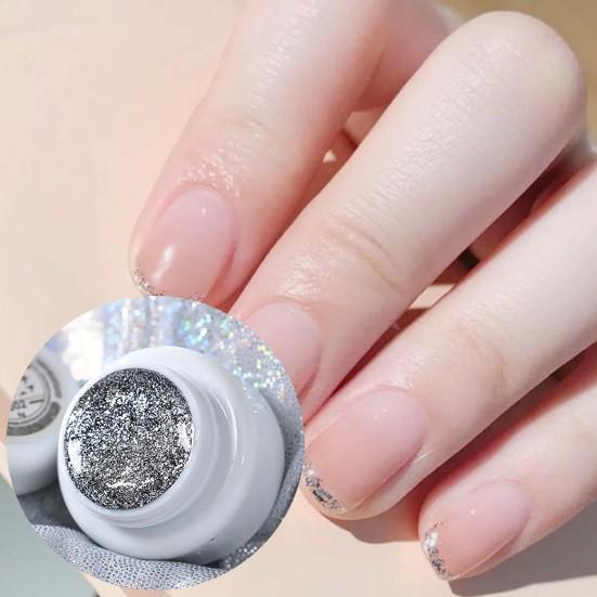 3ml Nail Platinum Gel High Density Ultra Bright Translucent Flash DIY Manicure Drawing Gel for Female