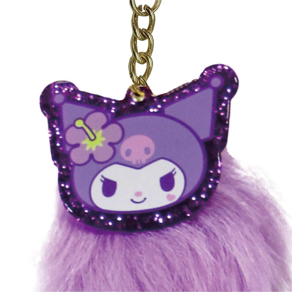 Tsujicell Sanrio Fluffy Tail Keychain Kuromi