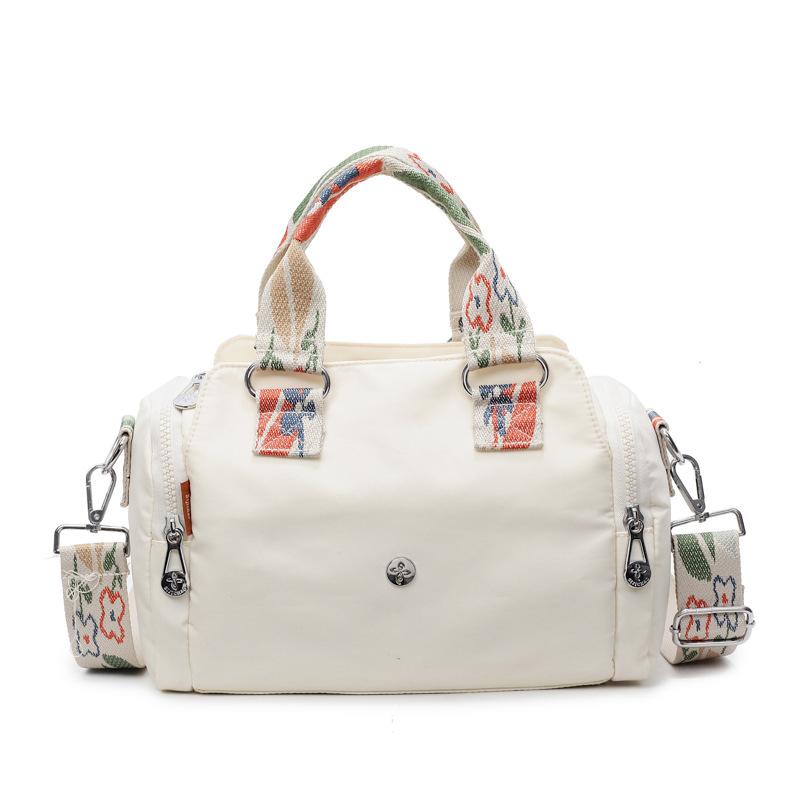 Large Capacity Boston Portable Cylinder Bag, Simple Leisure Going Out Storage Shoulder Bag, Trendy Fashion Broadband Messenger Bag