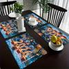 6PC Flat Printing Placemat Wishing You A Bright and Cheerful New Year 2026 Daily Dining Decoration Party Tableware