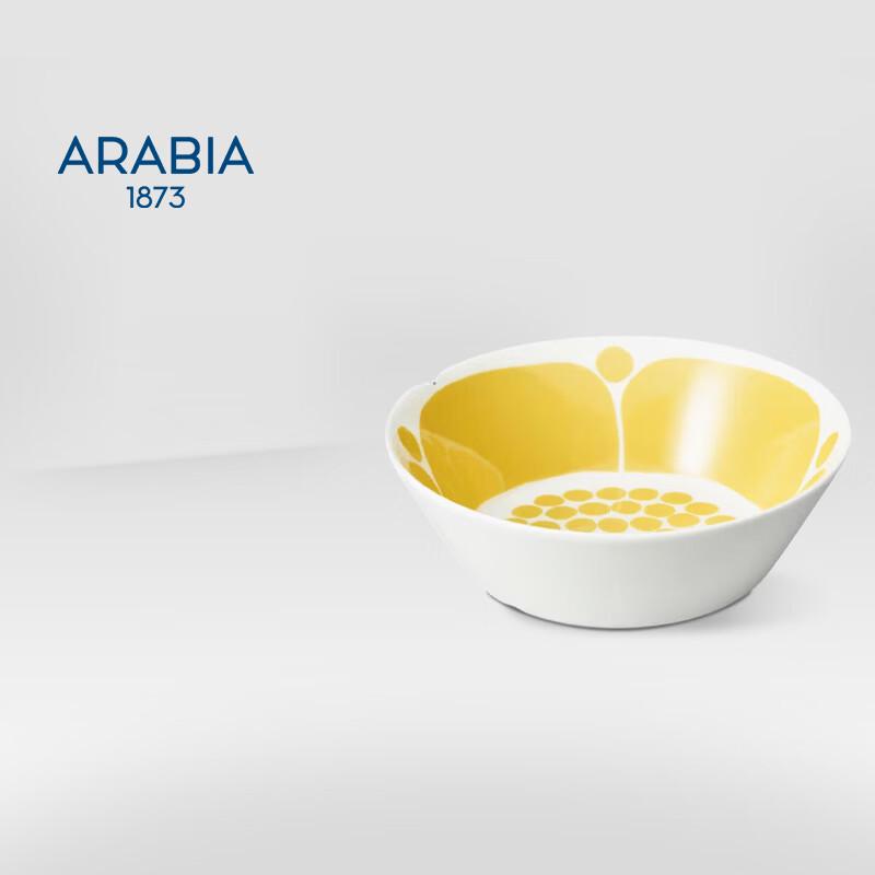 Arabia Yellow Sunday Ceramic Deep Soup Plate