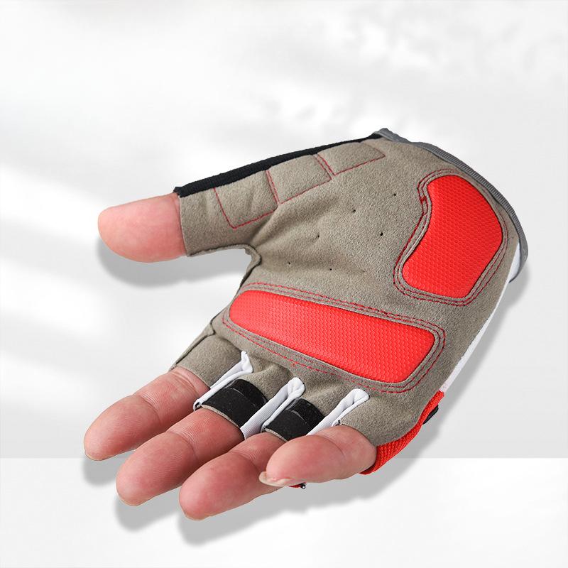Thin Bicycle Model Breathable Half Finger Anti Slip Shock Absorbing and Wear Resistant Mountaineering and Iron Lifting Fitness Gloves