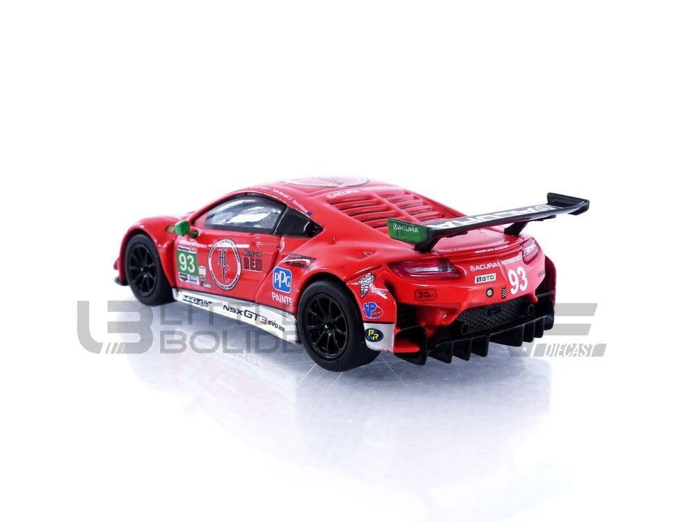 TrueScale Miniatures MINI GT Scale Acura NSX GT3 EVO22 IMSA 24 Hours of Daytona 2023 WTR Racers Edge Motorsports Drive Finished Model 1/64 #93