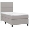 Maison Exclusive - Sommier à lattes de lit et matelas et LED Gris clair 100x200 cm