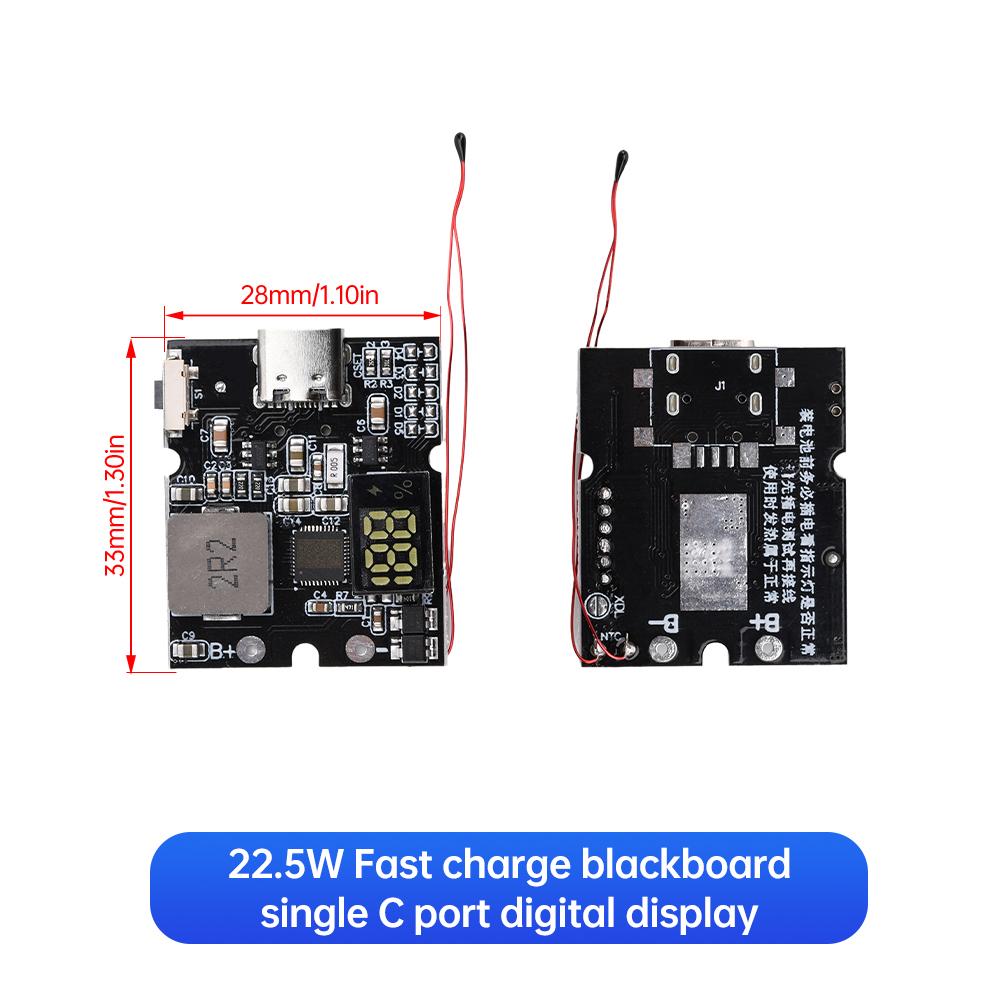 22.5W PD/QC Full Protocol Bi-directional Fast Charging Mobile Power Module Circuit Board Charging Battery DIY Motherboard Type-C