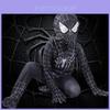 Premium Schwarzes Spider-Man-Kostüm mit atmungsaktivem Stoff und perfekten Nähten für alle Altersgruppen