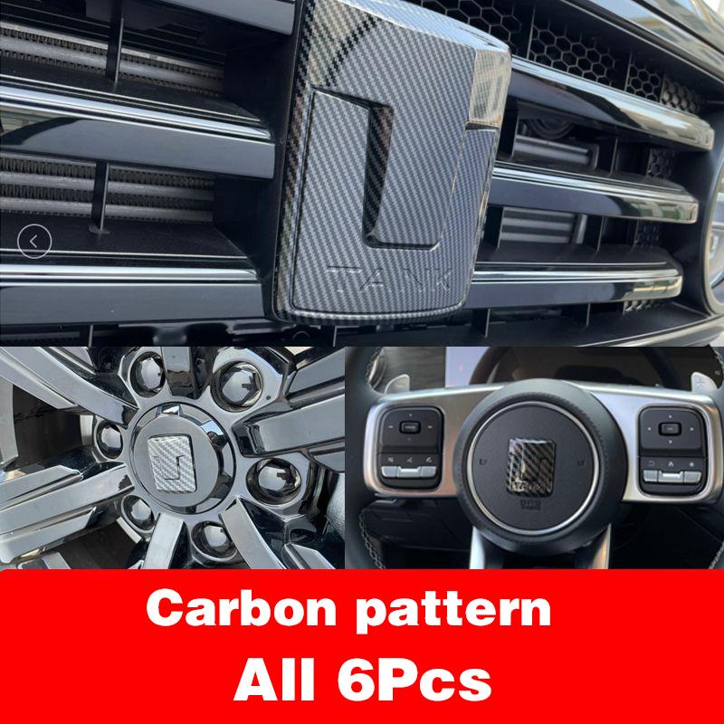 For Great TANK 300 Car Styling Plastic Car Stickers Car Rear Emblem Front Grille Badge High-end Decals Auto Exterior Decoration