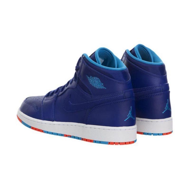 Air Jordan 1 Retro High "Deep Royal" GS Leather High-top Basketball Shoes Royal Blue Unisex 705300-433