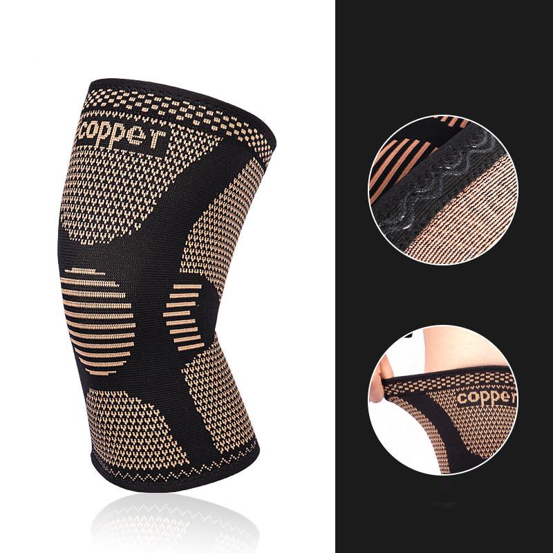 1 Piece Copper Knee Pad Support Compression Knee Pad for Active Fitness Workout Running