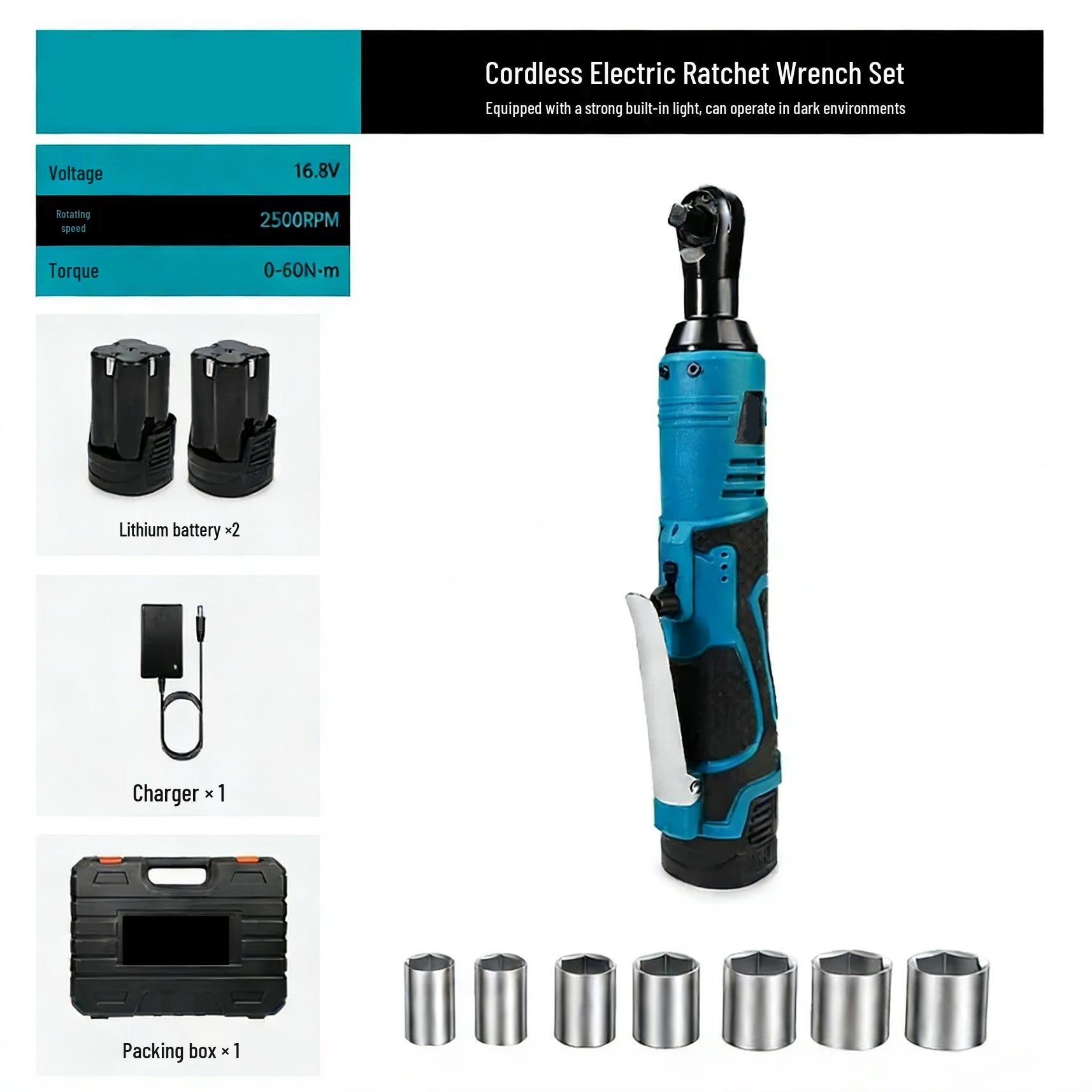 

48-Hour Shipping Lithium Ratchet Wrench for Automotive Repair with Special Socket Tools