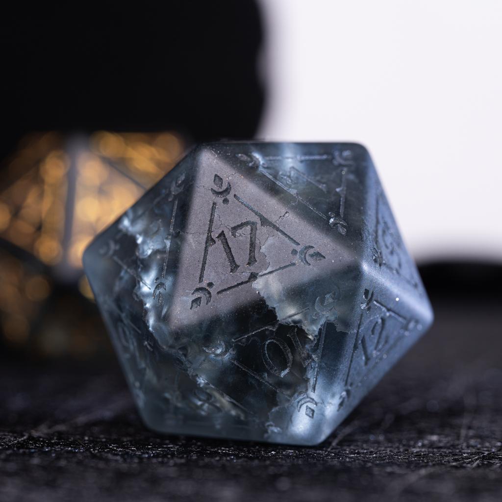 Babylon Dice, Ice Crack Crystal Dice Original Peripheral Return To the Future 1999 Comala Rain