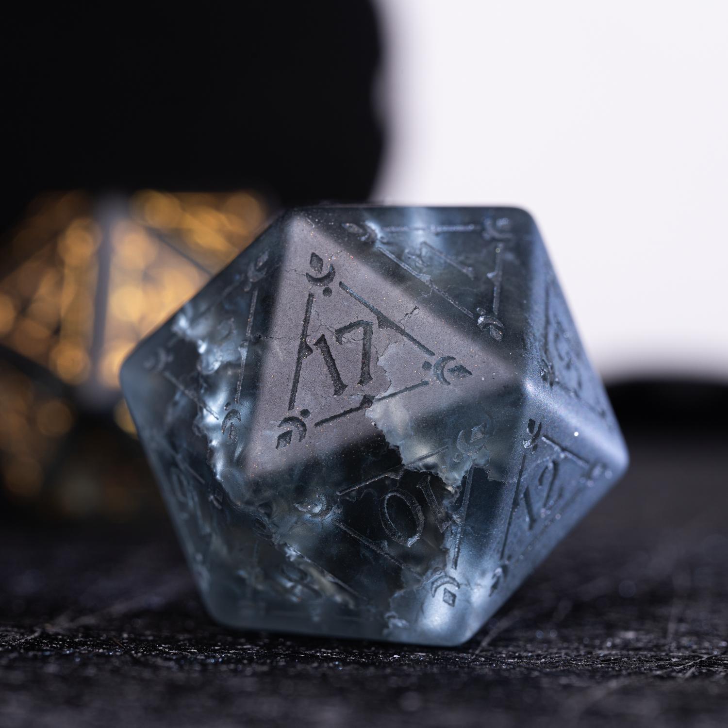 

Babylon Dice, Ice Crack Crystal Dice Оригинальная периферия Возвращение в будущее 1999 Comala Rain