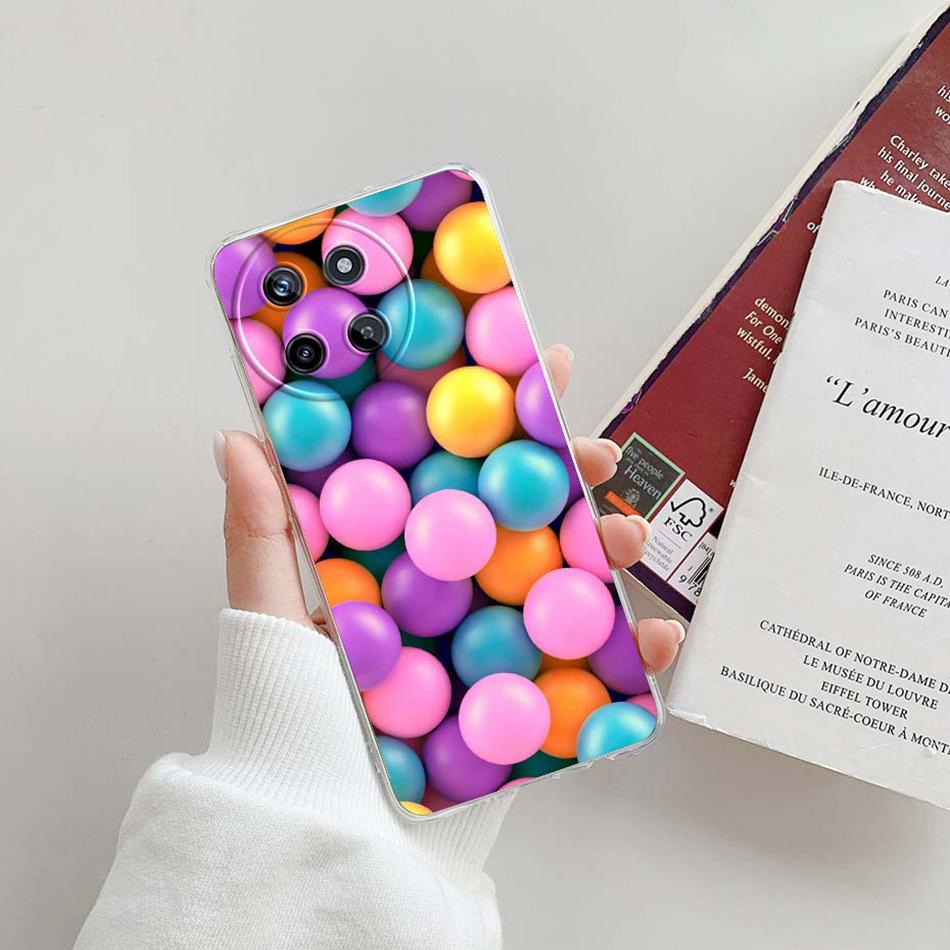 For Realme 11 4G Case Cute Fashion Patterns Clear Silicone Soft TPU Phone Back Cover For Realme 11 Realme11 4G 2023 Funda Bumper