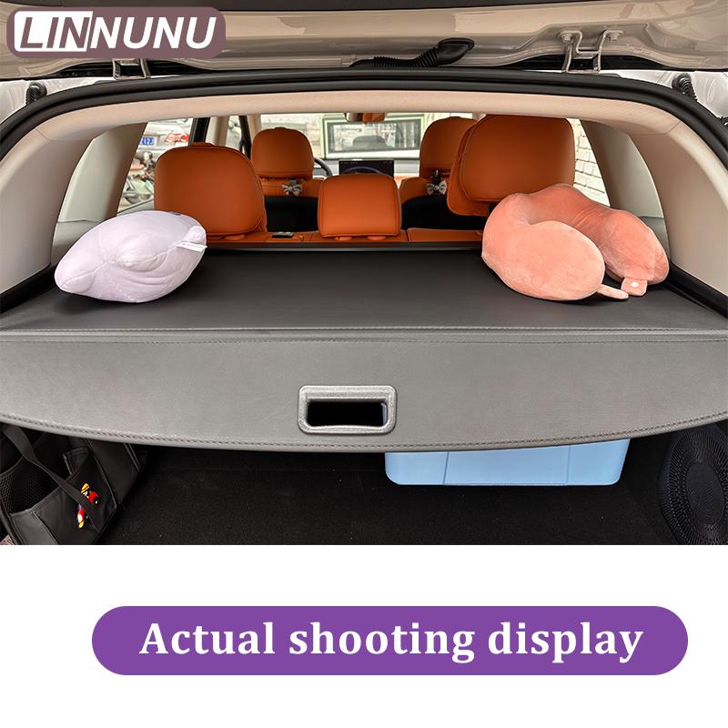 LINNUNU Trunk Cover Luggage Carrier Curtain Black Retractable Cargo Cover For Leapmotor C10 Car Trunk Cargo CoverProtect Privacy
