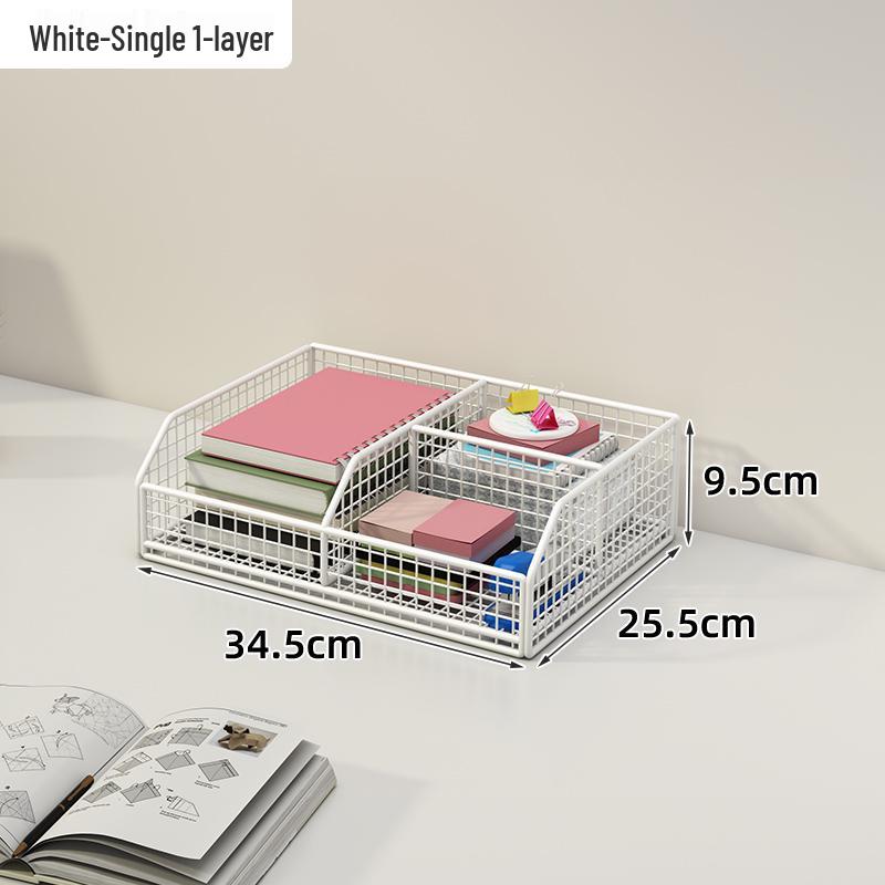 Multi-layer Desktop File & Bookshelf Organizer