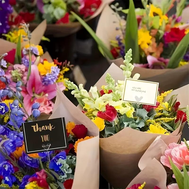 160/240pcs Plastic Heart-Shaped Flower Card Holders Clear Elegant Tabletop Display Stands for Card Photo Citrus Flowers Weddings
