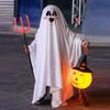 Terror Halloween Costumes White Masquerade Cloak Creative Ghost Costume Cape  Party Ball