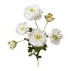 6 Heads Fake Flower with Buds Artificial Faux Plants Peony Artificial Flower  Wedding Decoration