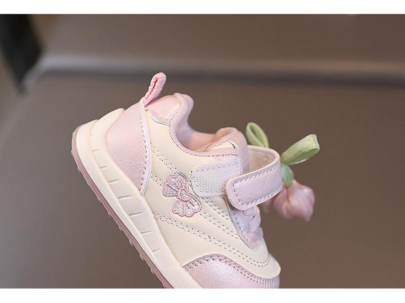 2025 Autumn Tulip Girls' Non-slip Soft Sole Canvas Shoes - Versatile & Fashionable Children's Walking Footwear