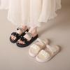 Fairy Wind Two Wear Cool Slippers Female Summer New Popular Soft Sole Comfortable Outer Wear Flat Bottom One-word Shoes Female