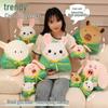 Cartoon Animal Zongzi Pillow: Cute Rabbit & Capybara Doll Pendant - Dragon Boat Fest Gift