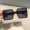 New Vintage Large Frame Sunglasses Women'S Brand Designer Square Sun Glasses Women Travel Fashion Eyewear Uv400
