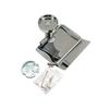 Metalique 54081-CR Wall-mounted Chrome Silver Modern Design Durable Easy Install Bathroom Roll Paper Tissue Holder with Lid