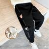 Girls' Pants, Autumn and Winter Models, Plus Velvet, Western Style, Leggings, Girls' Thickened Casual Sports Pants