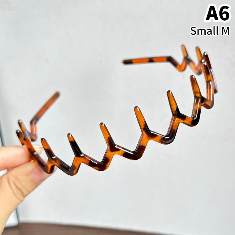 Headband Hair Comb Zigzag Band Notched Headband Woman Man Girl Christmas Birthday Gift Rescue Broken Hair Artifact