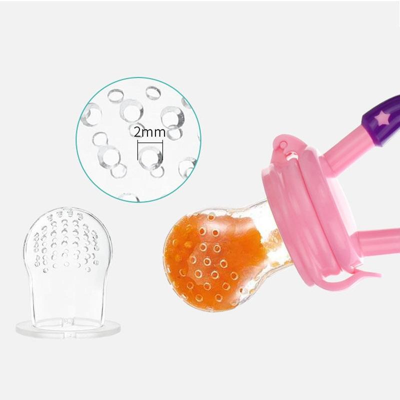 Baby Nipple Fresh Food Fruit Milk Feeding Bottles Nibbler Learn Feeding Baby Accessories Teething Pacifier For Ne… More