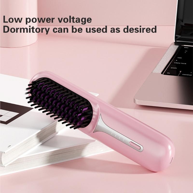 Fashion Hair Straightener Brush With Cordless And Rechargeable Hairdress Accesories Stylong Tool For Easy Use