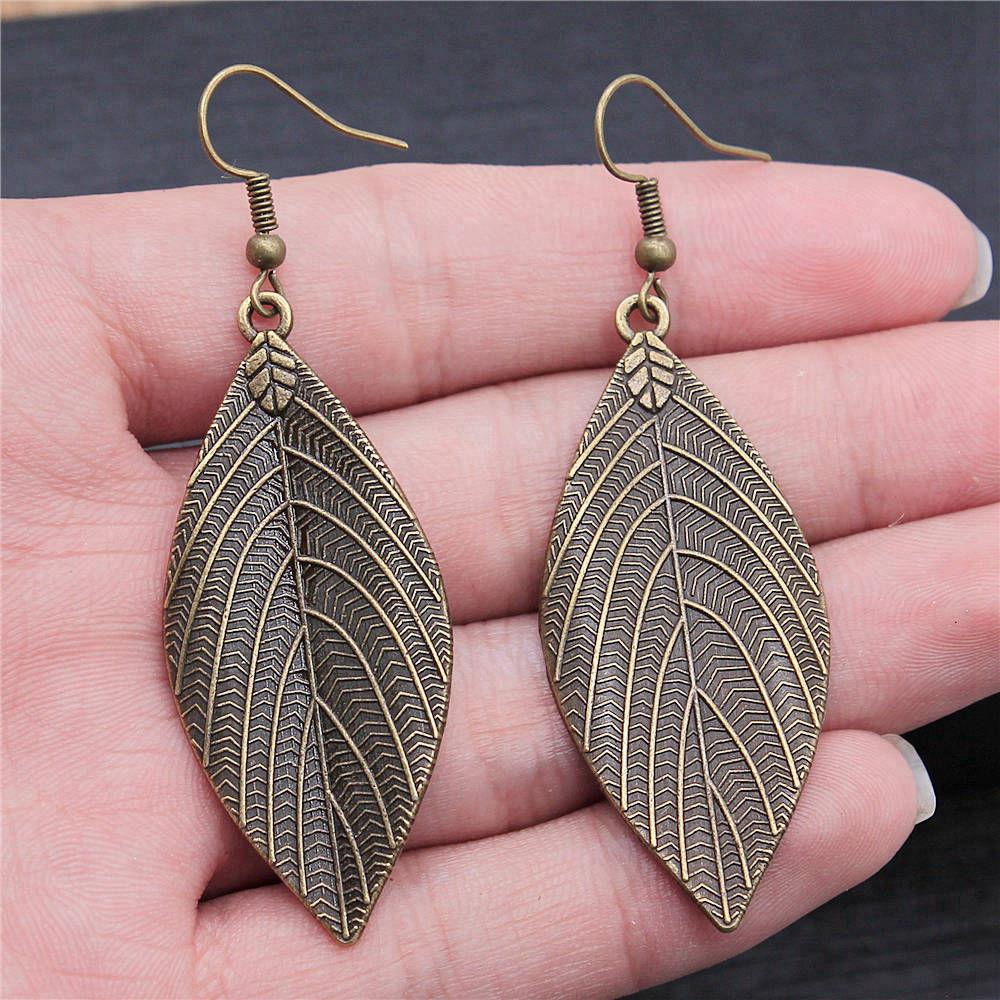 Drop & Dangle Earring Plant Four-Leaf Clover Cactus Vintage Jewelry SuppliesEarring Size 18x19mm QE021