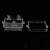 Transparent Reptile Feeding Dish food Bowl for & Amphibians