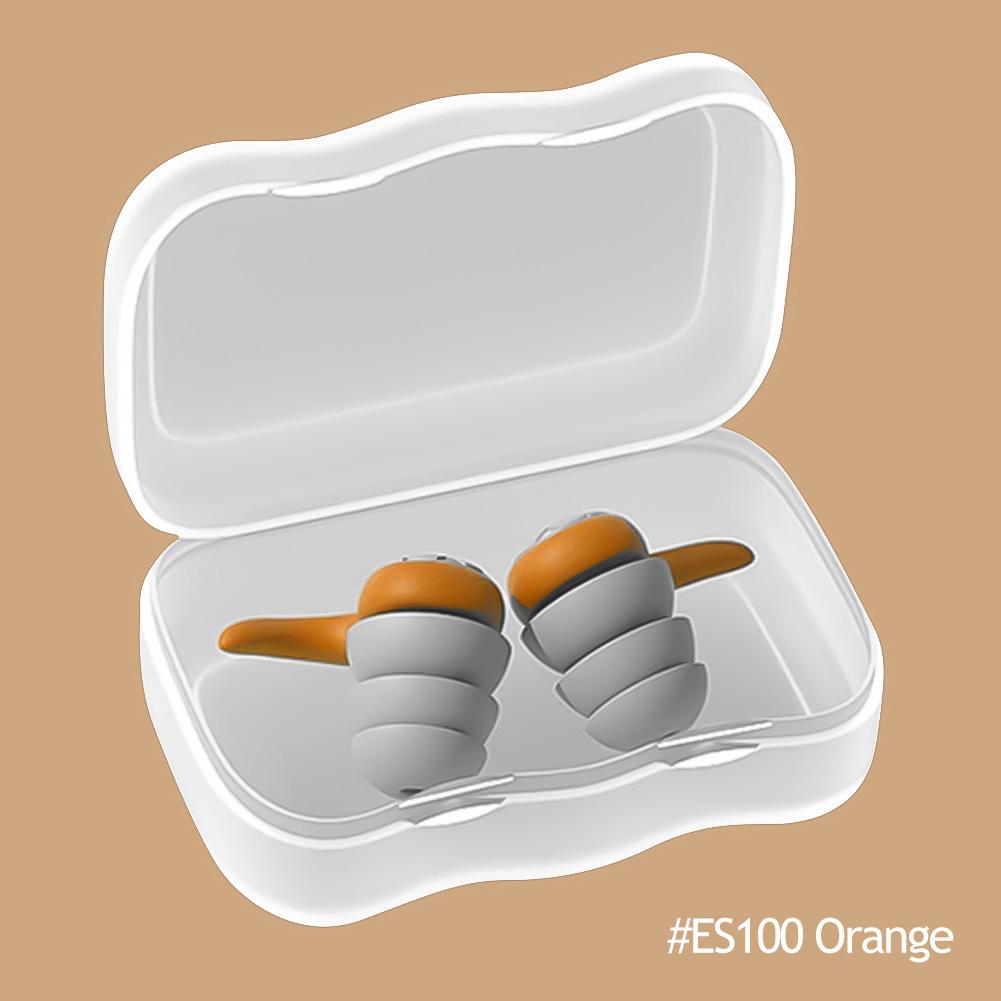 

Силиконовый шумоподавляющий звукоизоляционный фильтр Беруши Sleep Professional Ears Мягкие противошумные губчатые беруши для сна ES100 Orange