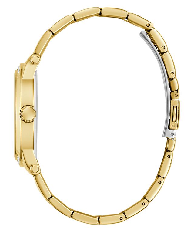 1 Adet Kadın GUESS Analog Kuvars 36mm Saat Altın Paslanmaz Çelik Kasa Takılı GW0861L2