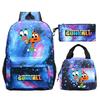 The Amazing World of Gumball Printed School Bags 3pcs Set Primary Students Bookbag Boys Girl Outdoor Backpack Rucksack Lunch Bag