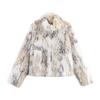 Womens Short Faux Fur Jacket Winter Streetwear Chic Coat With Button