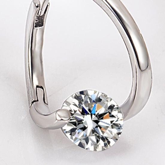 1 Paar Anhänger-Ohrringe, künstliche Kristall-Creolen, unregelmäßig, hypoallergen, galvanisiert, Zubehör für